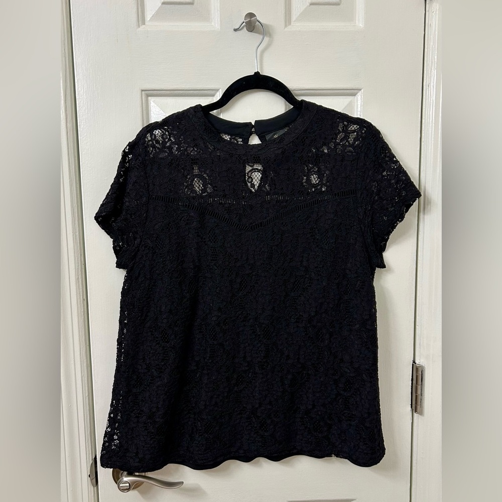 Elegant Black Lace Top